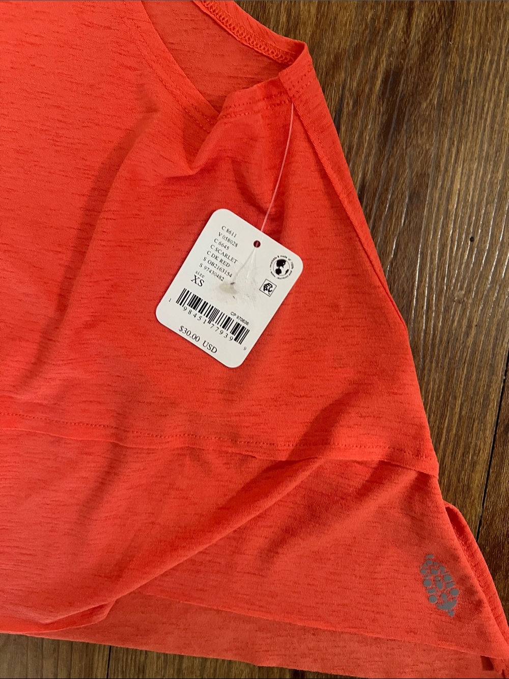 NWT FP Movement by Free People Tempo Coral Cropped Tank - Picture 7 of 13